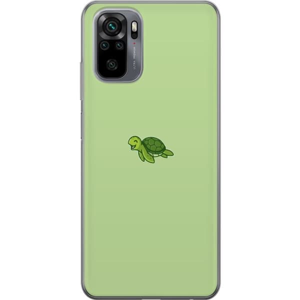 Xiaomi Redmi Note 10S Läpinäkyvä kuori Sköldpadda
