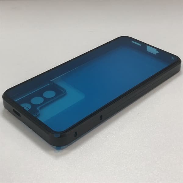Magneettinen kaksipuolinen karkaistu lasi puhelinkotelo Samsung S21:lle Musta