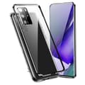 Pikkukuva 1 / 7: Magneettinen kaksipuolinen karkaistu lasi puhelinkotelo Samsung S21:lle Musta