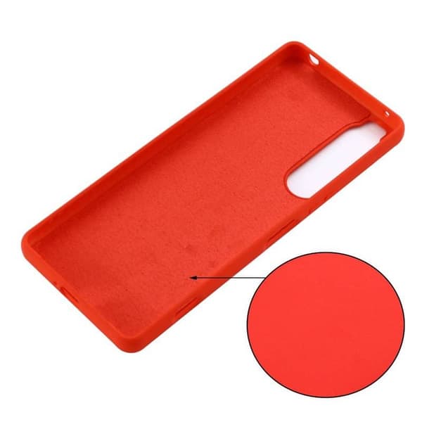 Liquid silikon skal Sony Xperia 10 V - China Red