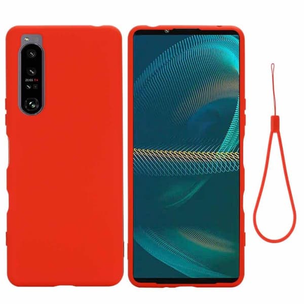 Liquid silikon skal Sony Xperia 10 V - China Red