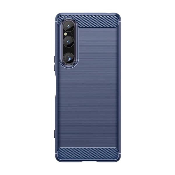 Børstet silikondeksel Sony Xperia 10 V - Blå