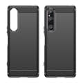 Miniatyrbilde 2 av 4: Børstet silikondeksel Sony Xperia 10 V - Svart