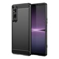 Miniatyrbilde 1 av 4: Børstet silikondeksel Sony Xperia 10 V - Svart
