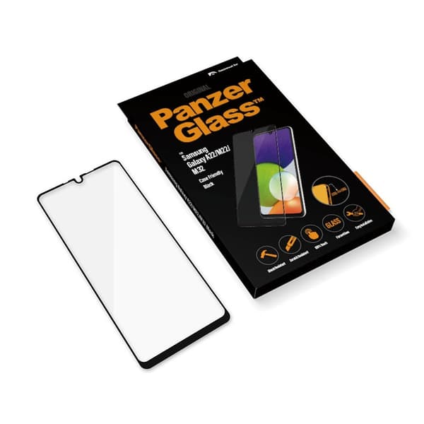 PanzerGlass Samsung Galaxy A22 4G Näytönsuoja Edge-to-Edge Case Friendly