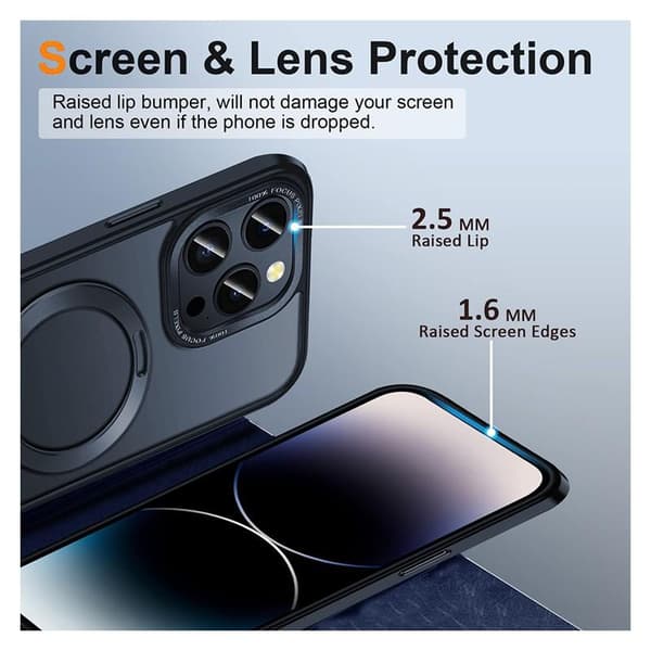 iPhone 14 Pro Støtsikkert Magsafe-deksel med Kickstand Nordcell™