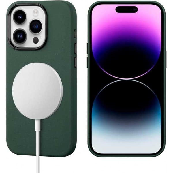 iPhone 13 Stöttåligt Premium Magsafe Skal Veganläder Nordcell™