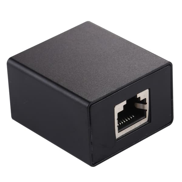 2-PACK RJ45 Splitter Ethernet LAN Adapter Svart