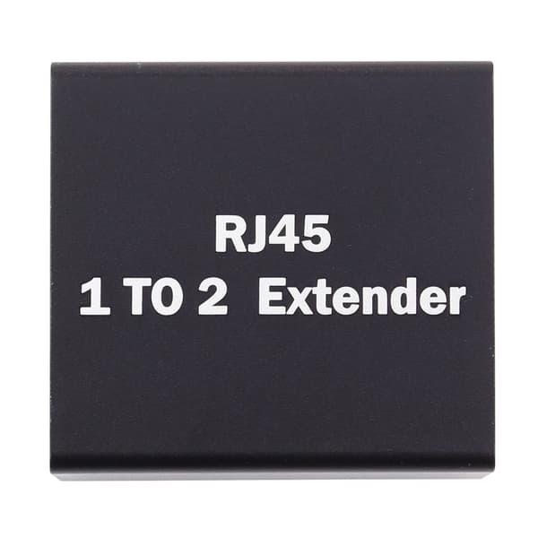 2-PACK RJ45 Splitter Ethernet LAN Adapter Svart