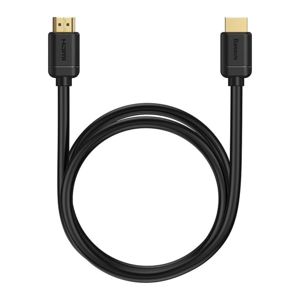 Baseus 75cm 4K 60Hz HD HDMI - HDMI 2.0 Kabel Svart