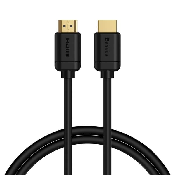 Baseus 75cm 4K 60Hz HD HDMI - HDMI 2.0 Kabel Svart