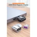 Miniatyrbild 2 av 7: ESSAGER 100W 5A USB-C/USB-C Magnetisk Adapter Svart