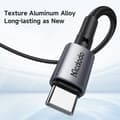 Miniatyrbild 3 av 6: Mcdodo 1.5m 60W PD USB-C - USB-C Snabbladdningskabel Svart