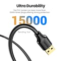 Miniatyrbild 3 av 6: UGREEN 5m USB 3.0 Förlängningskabel Svart