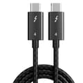 Miniatyrbild 1 av 6: Thunderbolt 3/4 Kabel 2m USB-C 100W PD Svart