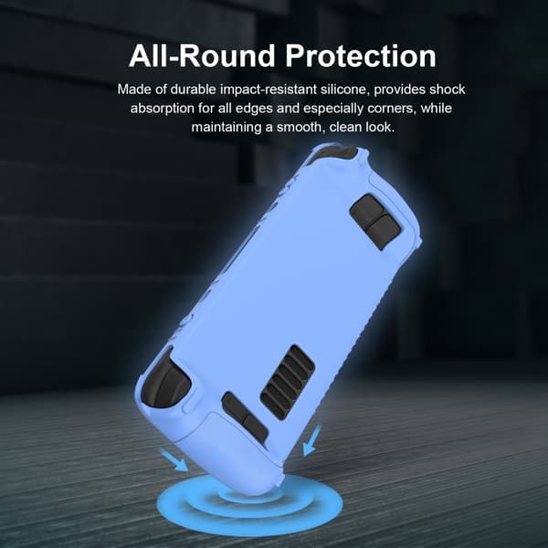 Steam Deck / OLED Fodral Silikon Anti-Slip Ljus Blå