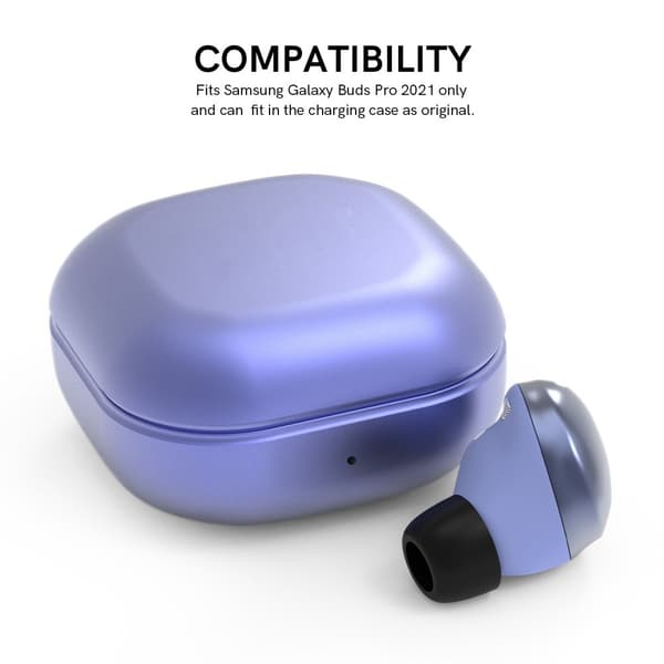 3-PACK Öronpluggar / Earbuds Galaxy Buds Pro/Buds Pro 2 Svart