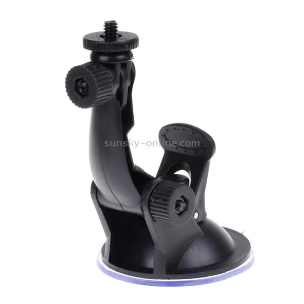 1/4" Justerbart Fäste Med Sugkopp För GoPro/DJI Svart
