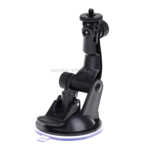 1/4" Justerbart Fäste Med Sugkopp För GoPro/DJI Svart