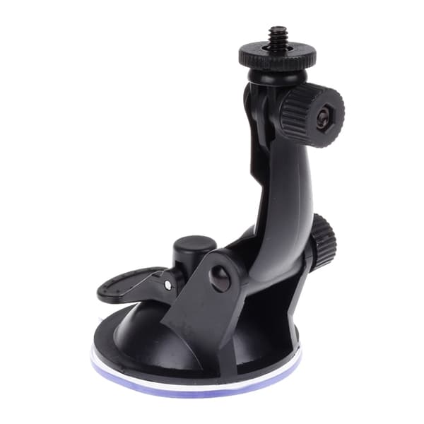 1/4" Justerbart Fäste Med Sugkopp För GoPro/DJI Svart