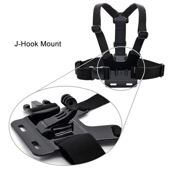 PULUZ 2-PACK J-Hook Snabbfäste För GoPro Svart