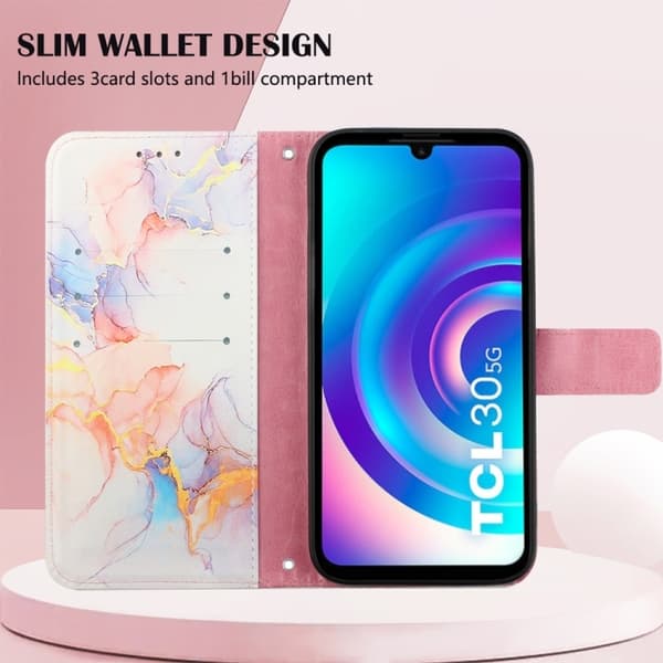 TCL 30+ (2022) Fodral Marmor Galaxy Vit