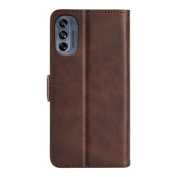 Motorola Moto G62 5G Fodral Magnetisk Stängning Brun