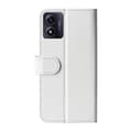 Miniatyrbild 3 av 6: Motorola Moto E13 Fodral Crazy Horse Läder Vit