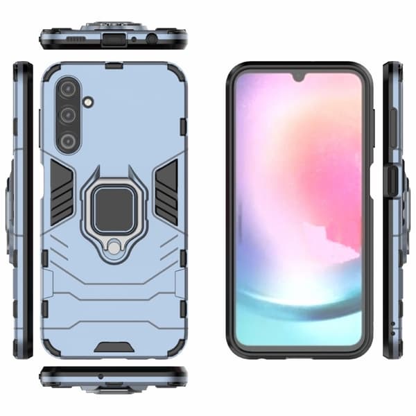 Samsung Galaxy A24 5G Skal Ring Hybrid Armor Blå