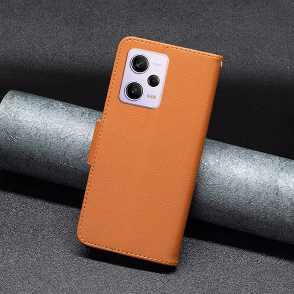 Xiaomi Redmi Note 12 Pro 5G Fodral Shark Solid Läder Brun