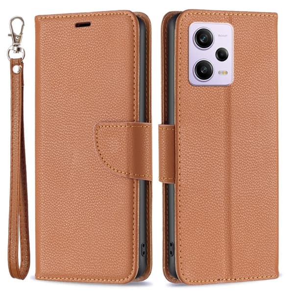 Xiaomi Redmi Note 12 Pro 5G Fodral Shark Solid Läder Brun