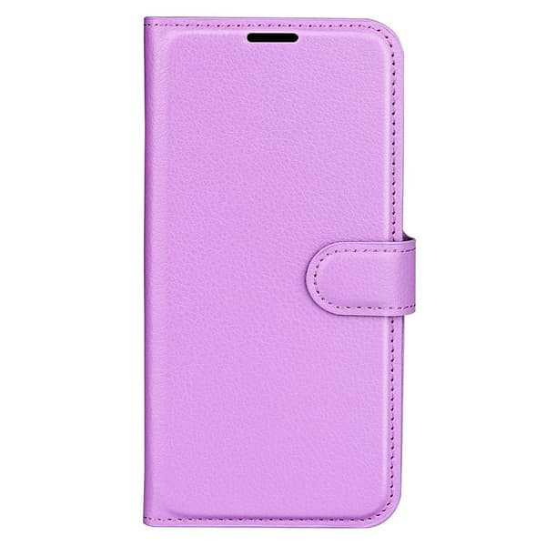 Xiaomi Redmi Note 12 Pro 5G Fodral Litchi Läder Lila