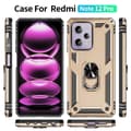 Miniatyrbild 2 av 6: Xiaomi Redmi Note 12 Pro 5G Skal Ring Armor Hybrid Guld