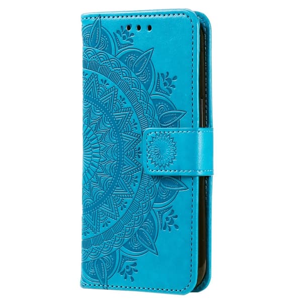 Xiaomi Redmi Note 12 4G Fodral Mandala Läder Blå