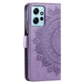 Miniatyrbild 5 av 5: Xiaomi Redmi Note 12 4G Fodral Mandala Läder Lila