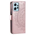 Miniatyrbild 5 av 5: Xiaomi Redmi Note 12 4G Fodral Mandala Läder Roséguld