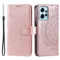 Miniatyrbild 1 av 5: Xiaomi Redmi Note 12 4G Fodral Mandala Läder Roséguld