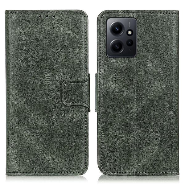 Xiaomi Redmi Note 12 4G Fodral Crazy Horse Läder Grön