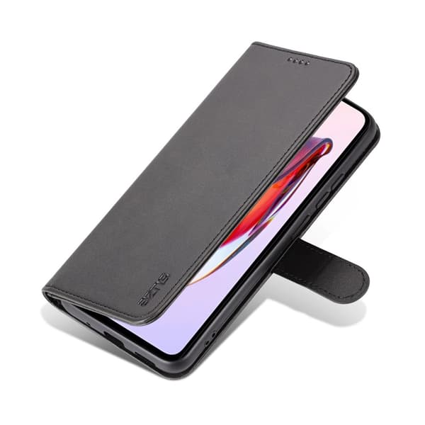AZNS Xiaomi Redmi 12C 4G Fodral Läder Svart