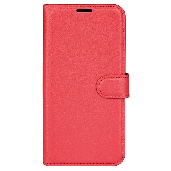 Xiaomi Redmi Note 12 4G Fodral Litchi Läder Röd