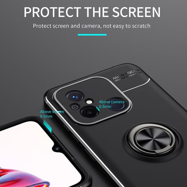 Xiaomi Redmi 12C 4G Skal Ring Svart/Blå