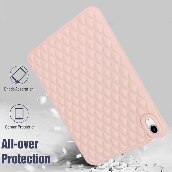 iPad Air 2025-2020 Skal Diamond Textur TPU Rosa