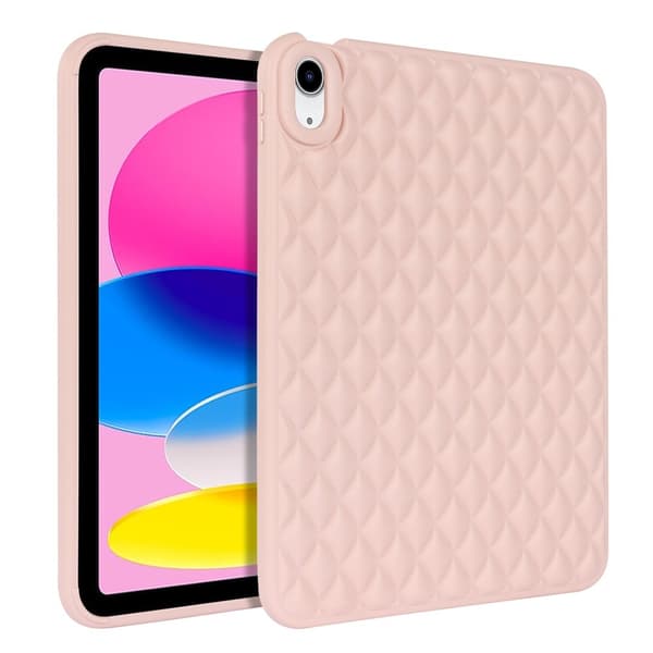 iPad Air 2025-2020 Skal Diamond Textur TPU Rosa