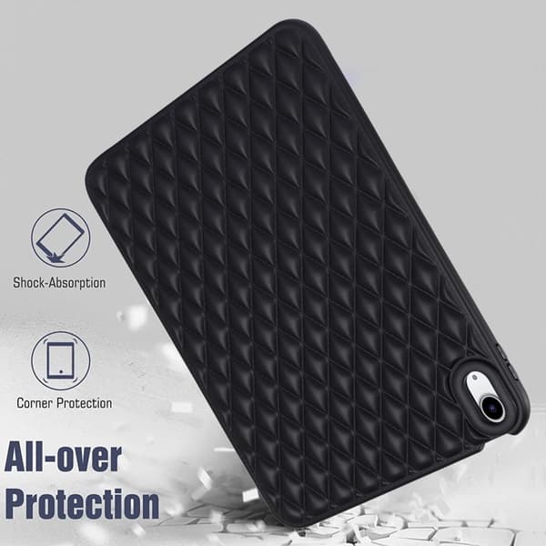 iPad Air 2025-2020 Skal Diamond Textur TPU Svart
