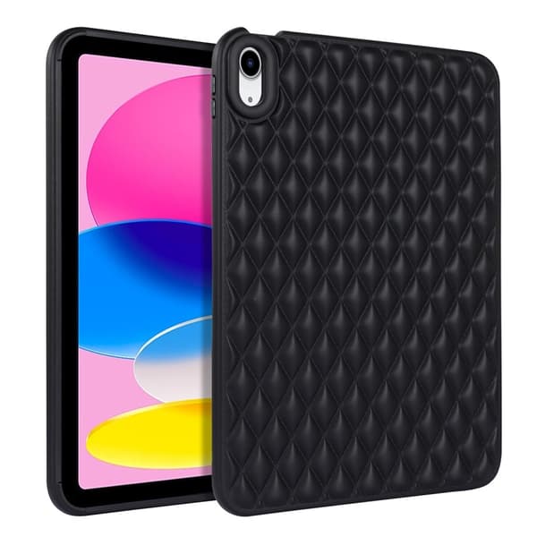 iPad Air 2025-2020 Skal Diamond Textur TPU Svart