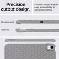 Miniatyrbild 6 av 6: iPad Air 2025-2020 Skal Diamond Textur TPU Grå