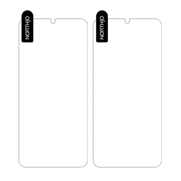NORTHJO Galaxy A14 4G/5G 2-PACK Skärmskydd Härdat Glas