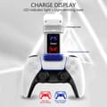 Miniatyrbild 6 av 6: iPega LED Laddstation För 2x PS5 DualSense Handkontroller Vit