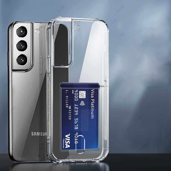 Samsung Galaxy S21 Plus - läpinäkyvä kuori + täysin karkaistu suojalasi