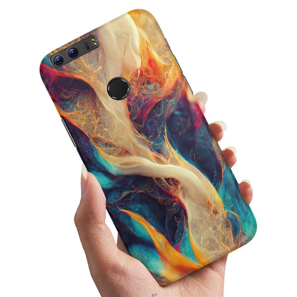 Huawei Honor 8 - Cover/Mobilcover Abstrakt Mønster